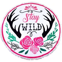 Yehwang Rond Strandlaken Stay Wild | Roundie - Strandlakens - Print -