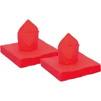 SANTEX Feest servetten – 80x stuks – rood – 40 x 40 cm – papier - feestservetten