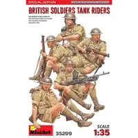 Mini art Modelbouwpakket Militaire voertuigen - 35299 British Soldiers - Tank Riders S.E. Plastic - 1:35 - Modelbouw