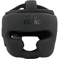 Legend Sports Hoofdbeschermer Leder PRO Mat Zwart