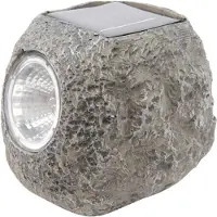 Lumineo 1x Buitenlampen/tuinlampen stenen 10 cm - Grondspotjes