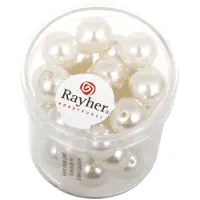 Rayher Hobby Witte glazen rijgkralen 70 stuks - Hobbykralen
