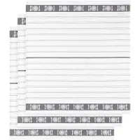 De Witte Lietaer Theedoeken BML White-Fuchsia (Set van 3)