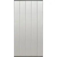 vidaXL Insektenbescherming voor deuren, 5-delig, muggengaas, zwart, 120x240 cm