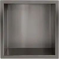 Wiesbaden Demis inbouwnis 30 x 30 x 10 cm gunmetal