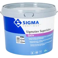 Sigma Sigmatex Superlatex Satin | Zijdeglans Muurverf en Plafondverf 5 LTR - Kleur|1|2