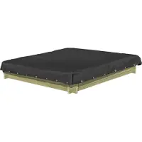 Buitenspeelgoed Keupink Zandbak Afdekhoes Zwart 120x120 cm PVC