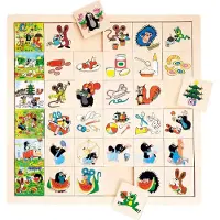 Bino Geheugenspel Little Mole Junior 31 X 31 X 1 Cm Hout 36-delig
