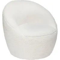 Konges Sløjd Romi Curly arm stoel - Fauteuil wit - Stoel - Zetel - B. 75 x D. 77 x H. 70 cm