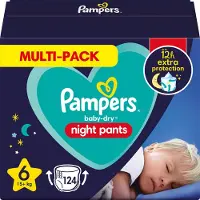 Pampers Night Pants - Maat 6 (15kg+) - 124 Luierbroekjes - Multi-Pack Nachtluiers