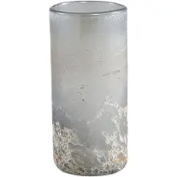 Ptmd collection PTMD Loek Vaas - 11 x 11 x 25 cm - Glas - Grijs