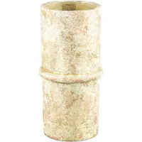 Ptmd collection PTMD Werix Bloempot - 15 x 15 x 30 cm - Cement - Creme