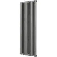 Boss & Wessing Designradiator plieger florence 1677 watt zijaansluiting 180x60 cm pearl grey