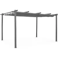 Sweeek Pergola van aluminium 3x4m Grijs