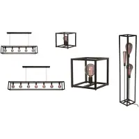 Freelight Vloerlamp Palco 161x28 cm zwart