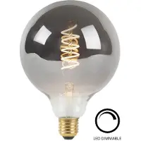 Highlight E27 Filamentlamp LED - Globe 95 - 4W dimbaar - Smoke