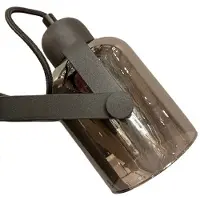 Freelight Vloerlamp Fumoso, zwart, Woon-/ Eetkamer, metaal, Modern, vloerlamp