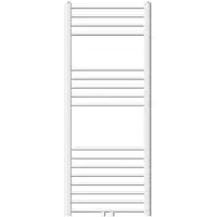 LuxeBath Badkamerradiator Sahara 500 x 1200 mm Wit gebogen met middenaansluiting