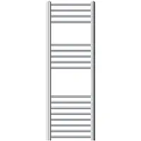 LuxeBath Badkamerradiator Sahara 400 x 1200 mm chroom gebogen met zijaansluiting