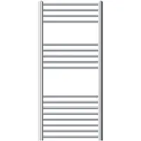 LuxeBath Badkamerradiator Sahara 600x1200 mm chroom gebogen met zijaansluiting