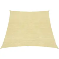vidaXL Zonnezeil 160 g/m² 4/5x4 m HDPE beige