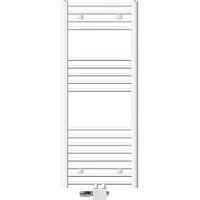 LuxeBath Badkamerradiator Sahara 500 x 1200 mm Wit gebogen met middenaansluiting