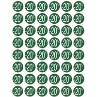 APLI Agipa Kortinglabel -20%, groen, pak van 192 stuks, verwijderbaar - 5 stuks