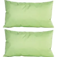 Anna's Collection 4x Bank/sier kussens voor binnen en buiten in de kleur mintgroen 30 x 50 cm - Tuin/huis kussens