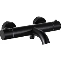 Guido Gusto Thermostatische opbouw badkraan Mat zwart