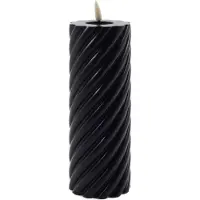 Mansion Atmosphere atmosphere - swirl led kaars zwart 20x7,5cm swirl led kaars zwart 20x7,5cm