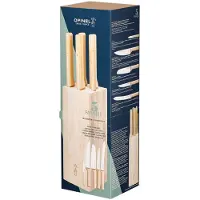 Opinel Parallèle 2402, 5-delige messenset incl. blok