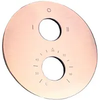 Saniclear Copper afbouwdeel rond voor inbouwthermostaat