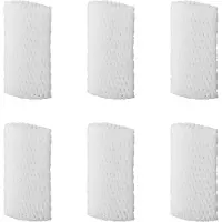Pricenet Set glasbeschermers - 6 stuks - 150 x Ø 80 mm - wit - optimale bescherming