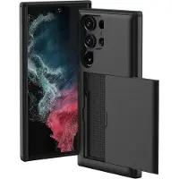 IMoshion Backcover met pasjeshouder voor de Samsung Galaxy S22 Ultra - Zwart