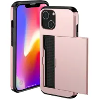 IMoshion Backcover met pasjeshouder voor de Apple iPhone 14 - Rosé Goud