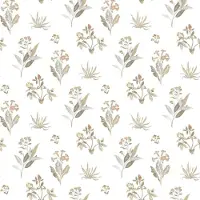 Noordwand Behang Blooming Garden 6 Flowers and Plants wit en grijs