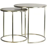 Light & Living bijzettafel talca Ø50x52cm - set van 2