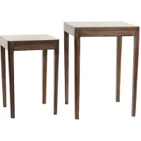 Light & Living bijzettafel stijn Ø38x53cm - set van 2
