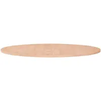 vidaXL Tafelblad rond Ø90x1,5 cm onbehandeld massief eikenhout