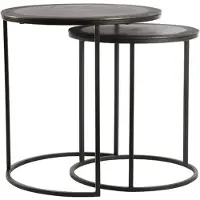 Light & Living bijzettafel talca Ø49x50.5cm - set van 2
