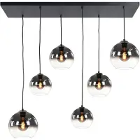 Highlight Hanglamp Fantasy Globe Smoke - Clear 6 Lichts