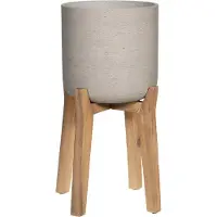 Pottery Pots Bloempot Rough Charlie XL Feet High Grey washed 40 x 67 cm