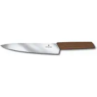 Victorinox Swiss Modern Koksmes - 22cm - RVS/Walnoot Hout - Giftbox