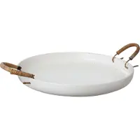 ERNST dienblad met handgrepen wit Ø35 cm