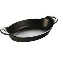 Lodge Logic ovale schaal ø 32 cm gietijzer zwart