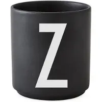 Design Letters beker zwart Z