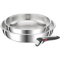 Tefal Ingenio Cook Eetpannenset 3-delig, Antiaanbaklaag, RVS