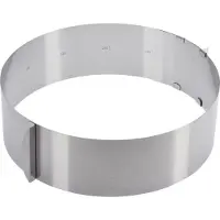 Westmark Taartring, extra hoog, Ø 16-30 cm variabel, roestvrij staal, zilver, 31312260