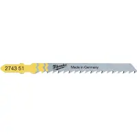 Milwaukee Pack de 5 lames scie sauteuse bois/PVC 75 mm denture de 4 mm 4932274351
