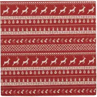 Clayre & Eef Servetten Papier Set van 20 33x33 cm (20) Rood Papier Vierkant Rendieren Servetten Papieren Rood